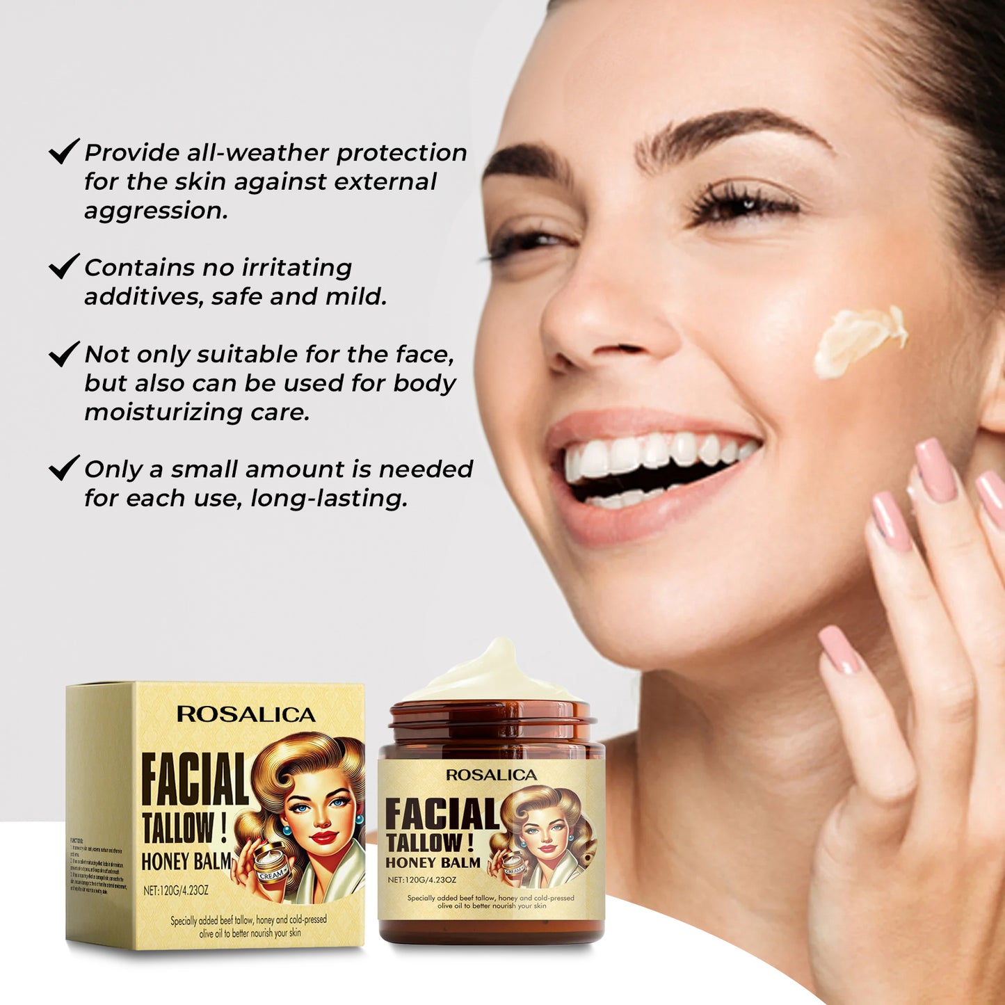 Rosalica Beef Tallow Cream