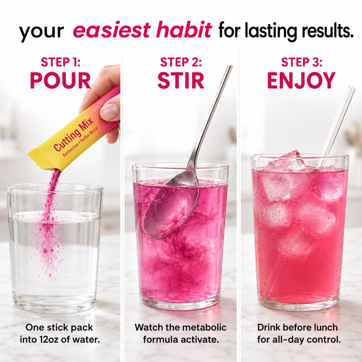 Rosalica Cutting Mix — Berberine + Yerba Mate Metabolism Booster