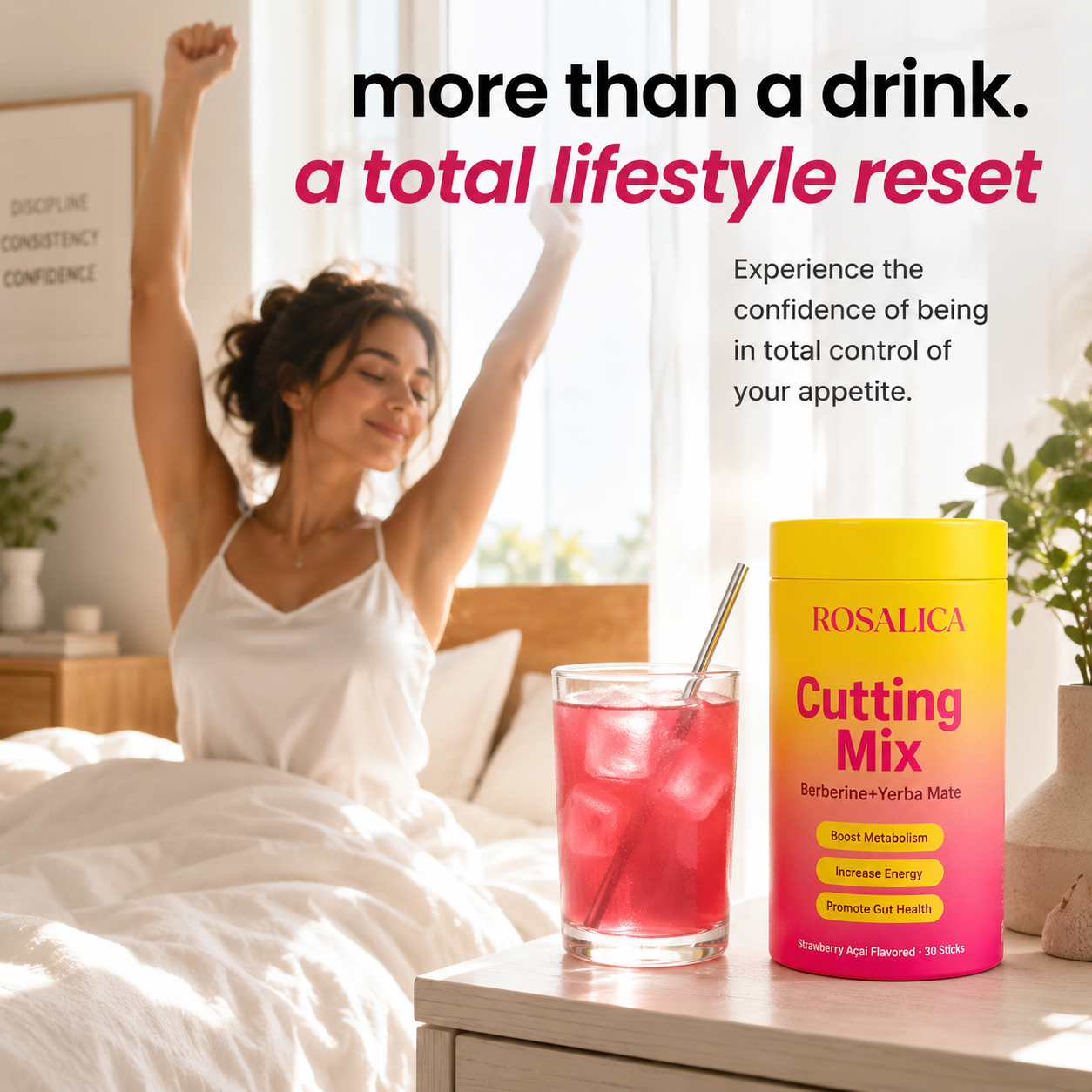 Rosalica Cutting Mix — Berberine + Yerba Mate Metabolism Booster