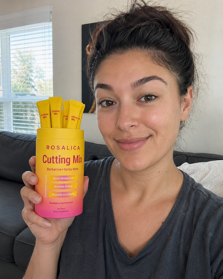 Customer holding Rosalica Cutting Mix
