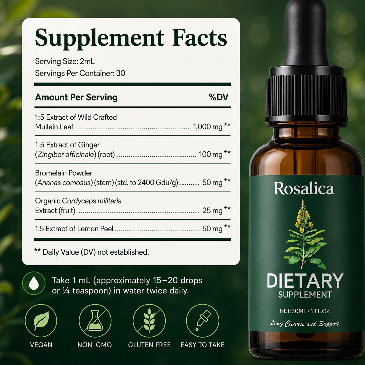 Rosalica™ Mullein Drops