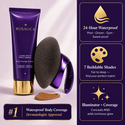 Rosalica™ Body Coverage Perfector — Red Carpet Skin. Every Single Day.