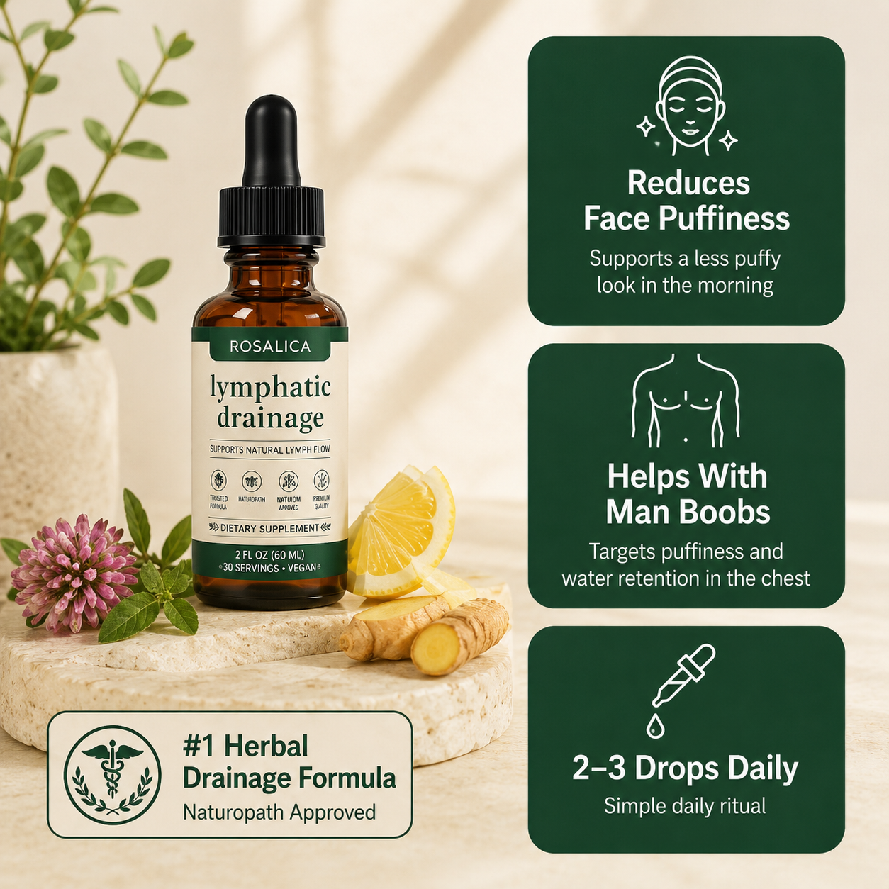 Rosalica Lymphatic Drainage Drops