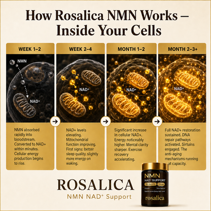 Rosalica™ NMN 1000mg — The Longevity Supplement. Feel It In 30 Days.