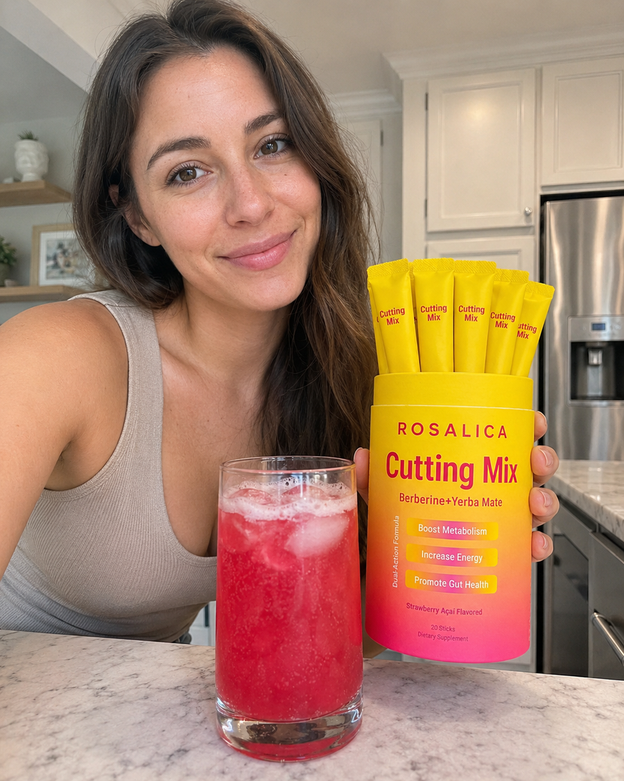 Customer holding Rosalica Cutting Mix product