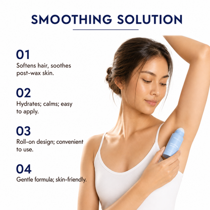Rosalica™ Smoothing Solution — Silky Skin After Every Wax. Roll On. Done.