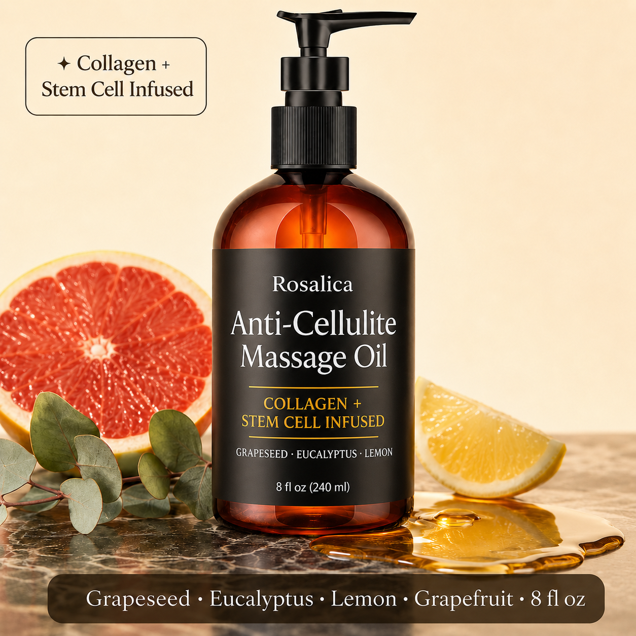 Rosalica Anti-Cellulite Massage Oil