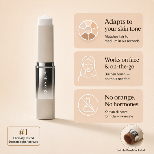 Rosalica™ Foundation Stick — One Stick. Every Skin Tone.