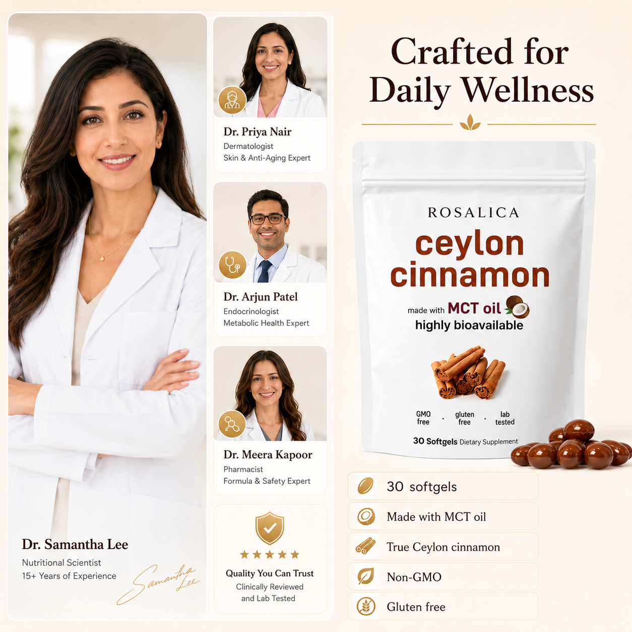 Rosalica Ceylon Cinnamon Softgels