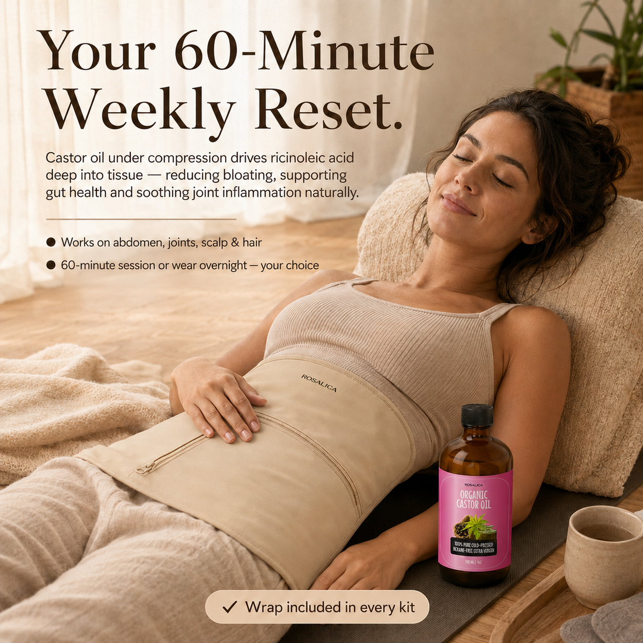Rosalica Castor Oil Wellness Pack