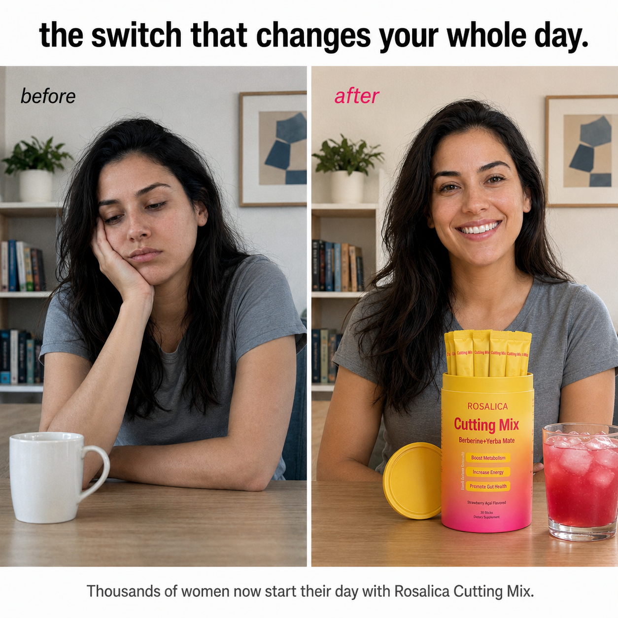 Rosalica Cutting Mix — Berberine + Yerba Mate Metabolism Booster