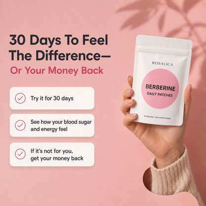 Rosalica Berberine Daily Patches — 30-Day Supply | Blood Sugar, Metabolism & Craving Support