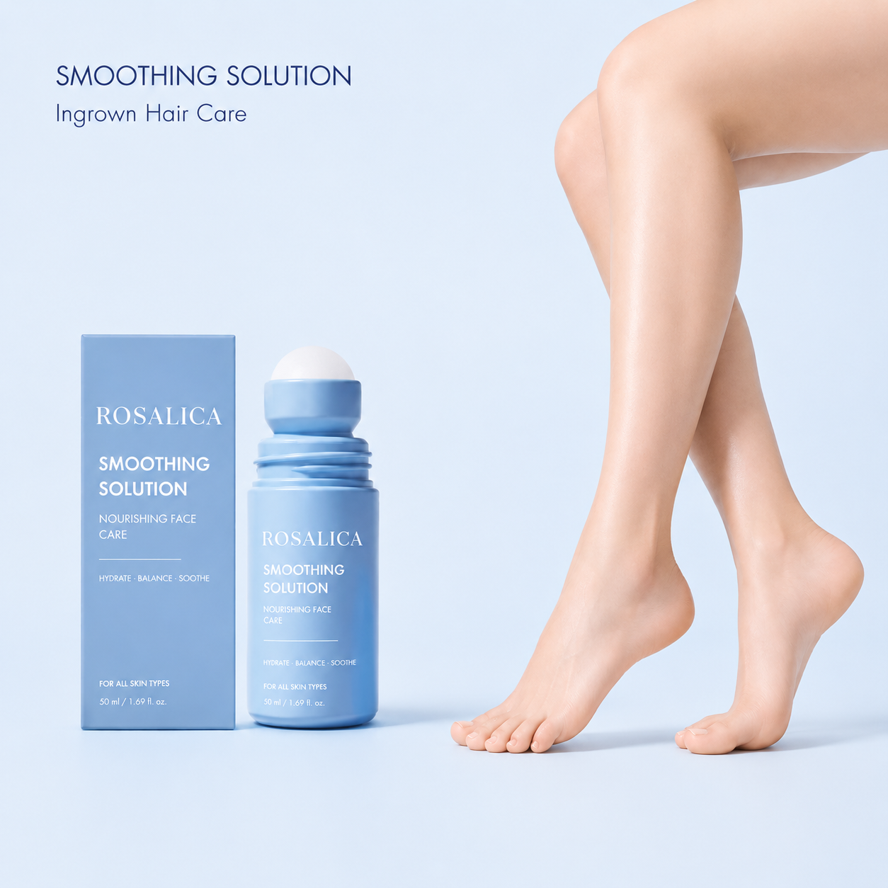 Rosalica™ Smoothing Solution — Silky Skin After Every Wax. Roll On. Done.