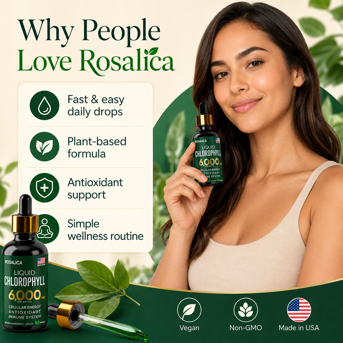 Rosalica Liquid Chlorophyll Drops