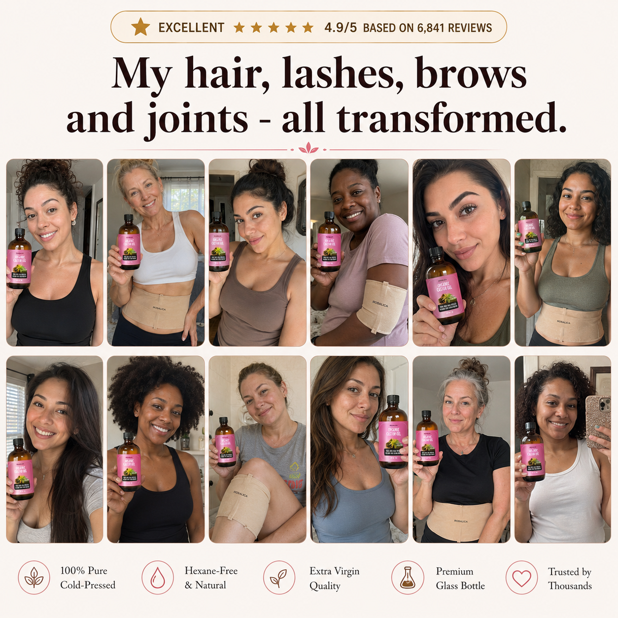 Rosalica Castor Oil Wellness Pack