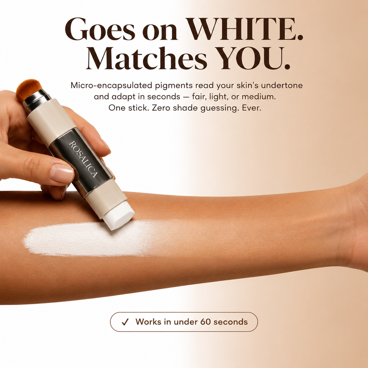 Rosalica™ Foundation Stick — One Stick. Every Skin Tone.