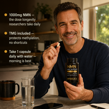 Rosalica™ NMN 1000mg — The Longevity Supplement. Feel It In 30 Days.