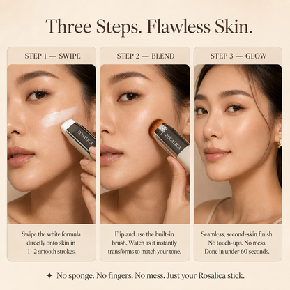 Rosalica™ Foundation Stick — One Stick. Every Skin Tone.