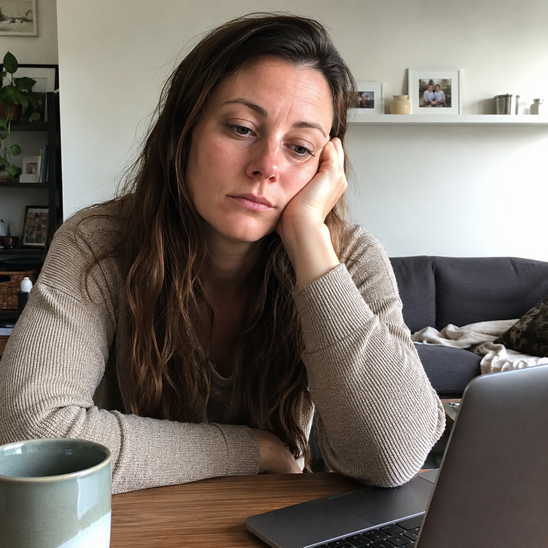 Woman feeling sluggish during her day