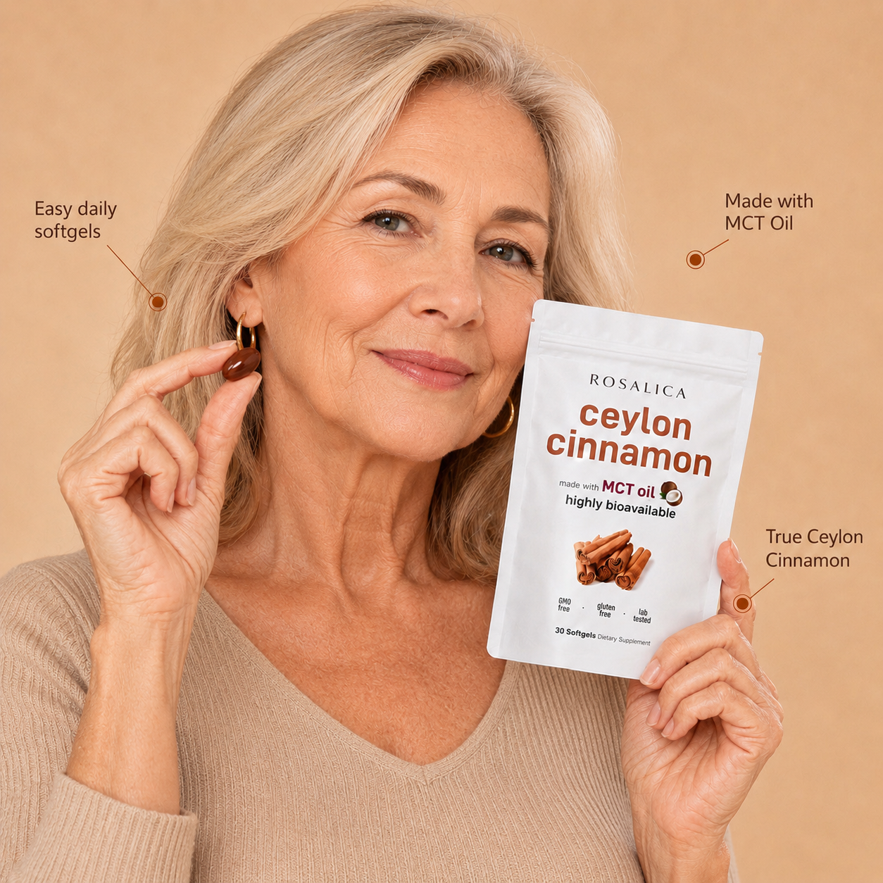 Rosalica Ceylon Cinnamon Softgels