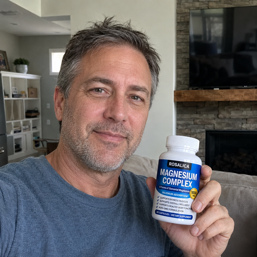 Customer holding Rosalica Magnesium Complex