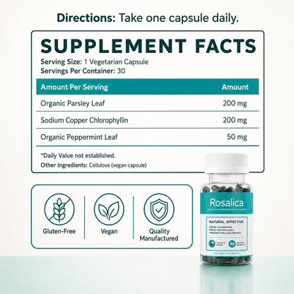 Rosalica Chlorophyll Supplement Internal Deodorant