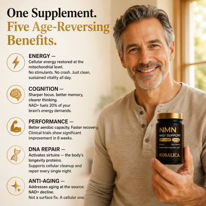 Rosalica™ NMN 1000mg — The Longevity Supplement. Feel It In 30 Days.