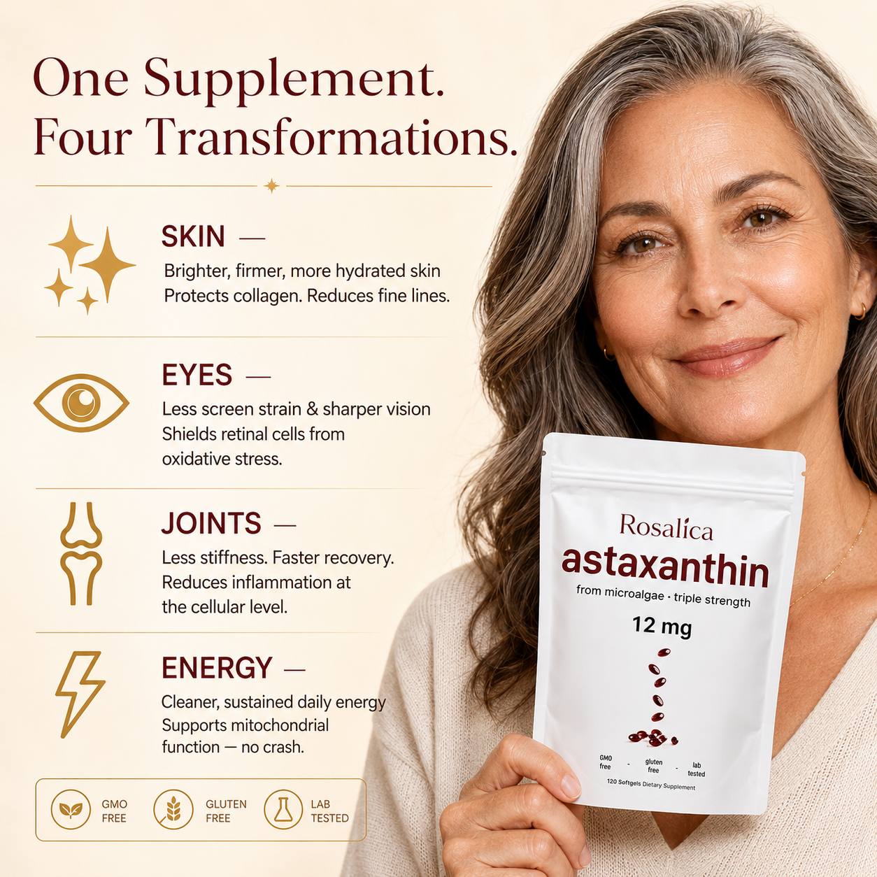 Rosalica™ Astaxanthin 12mg Softgels