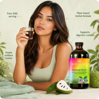 Rosalica Soursop Bitters Herbal Supplement | Plant-Based Daily Wellness Formula | 16 FL OZ (473mL)
