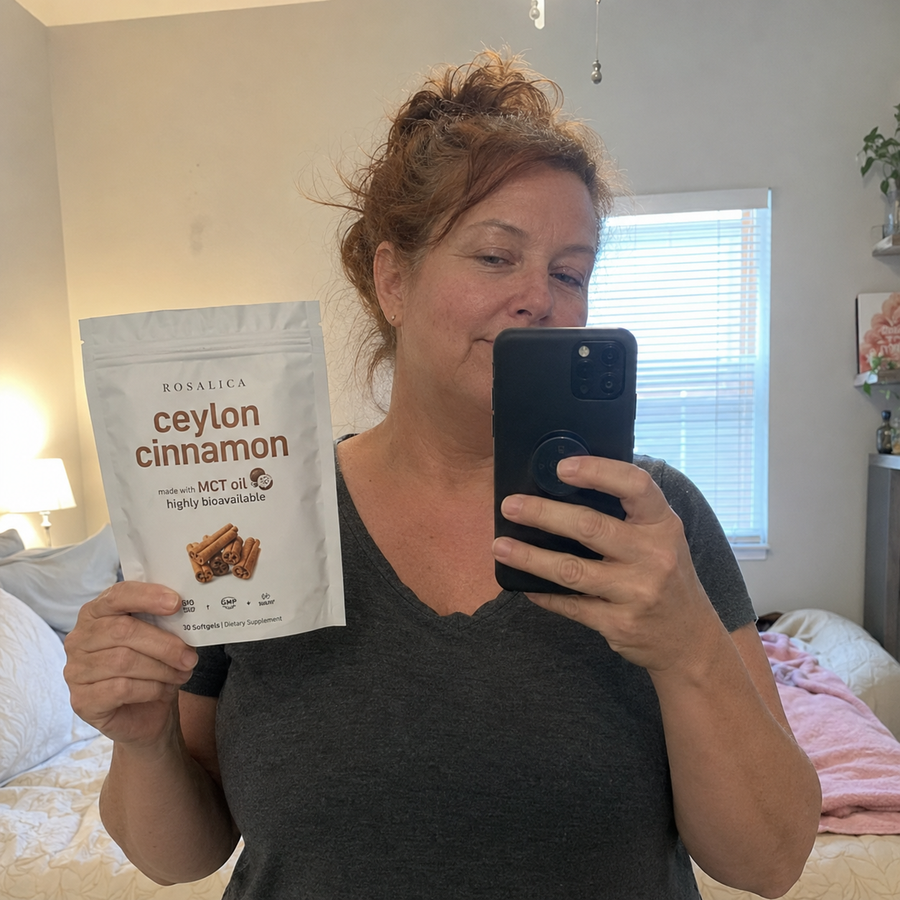 Customer daily wellness routine with Rosalica Ceylon Cinnamon