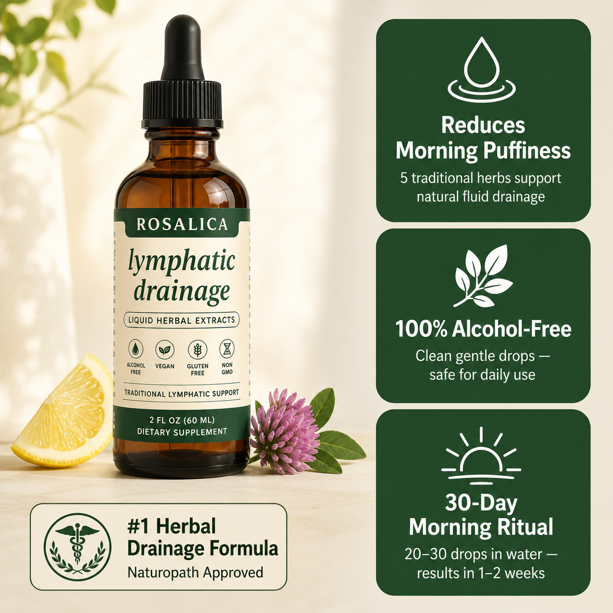 Rosalica Lymphatic Drainage Drops