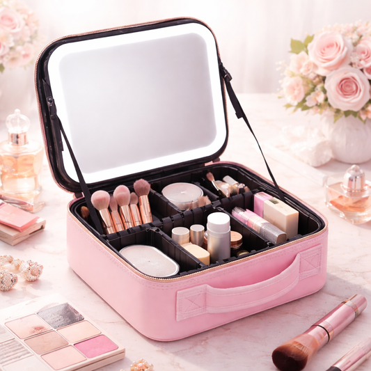 Rosalica LED Mirror Travel Makeup Case