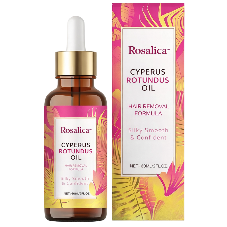 Rosalica Cyperus Rotundus Oil bottle and box