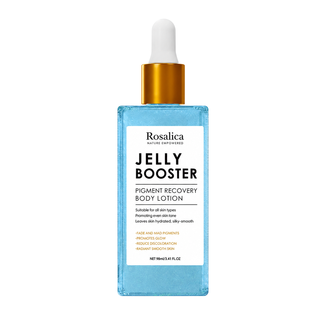 Rosalica Jelly Booster blue aqua gel lotion for face and body