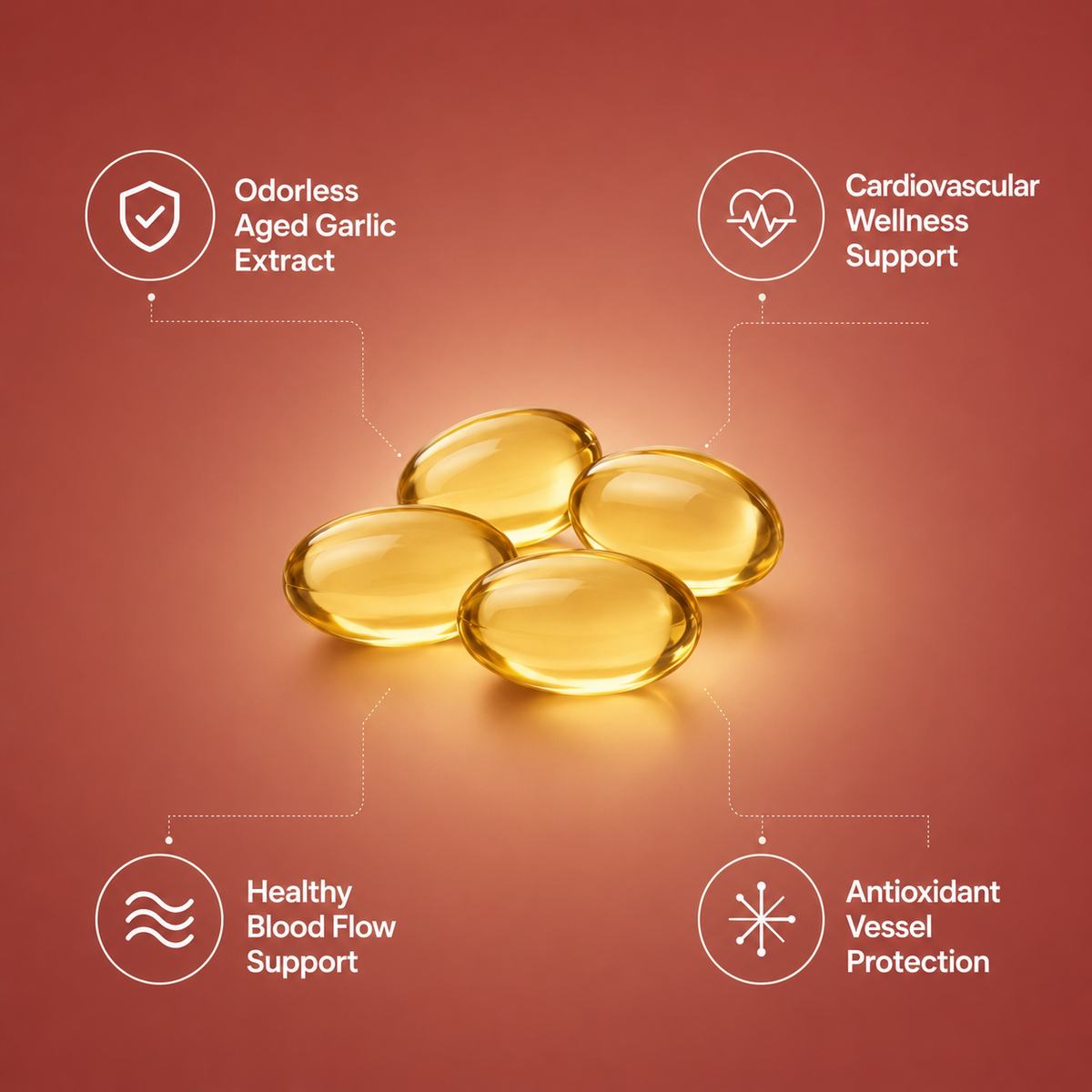 ROSALICA Aged Garlic Extract benefits callout image