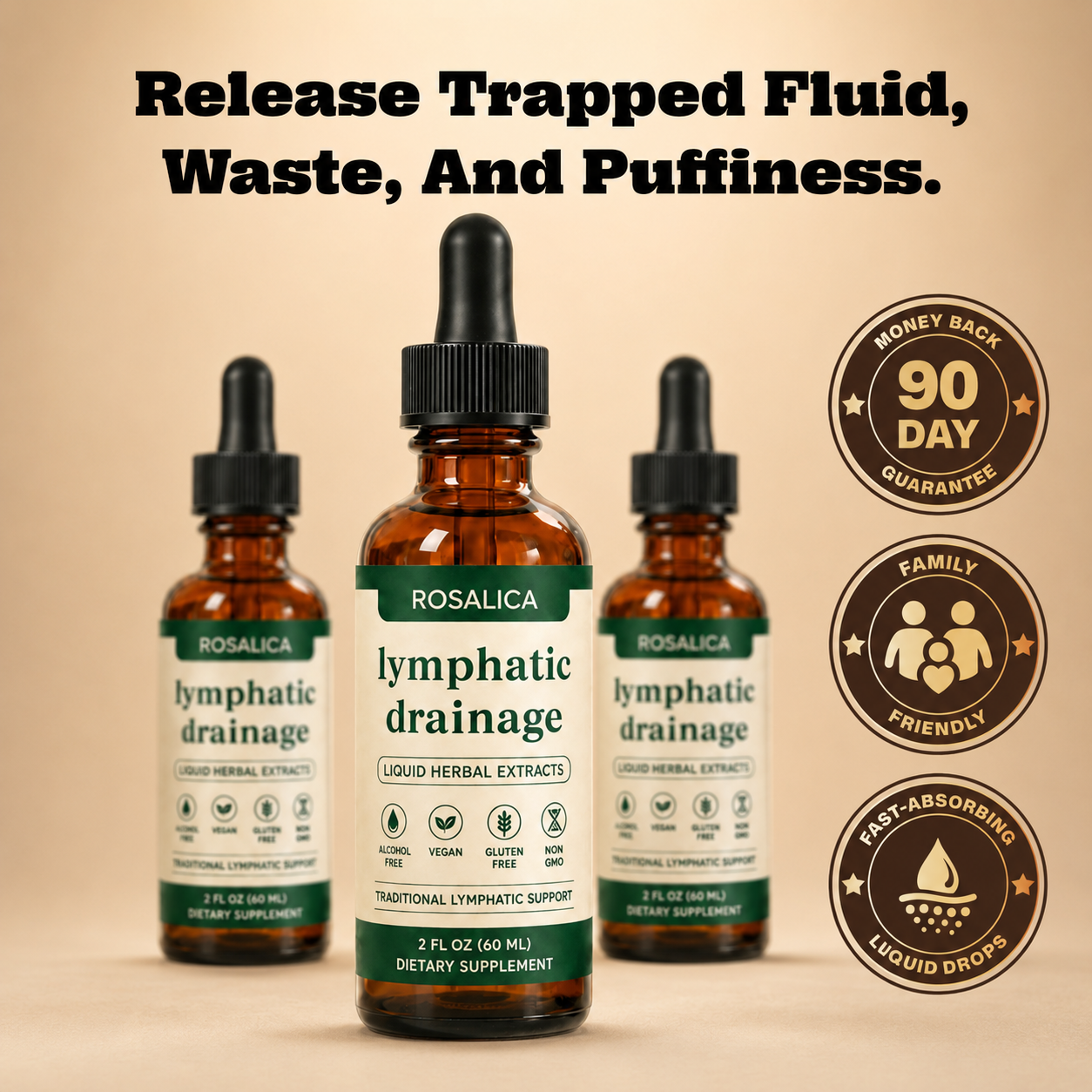 Rosalica™ Lymphatic Drainage Drops - Release Trapped Fluid