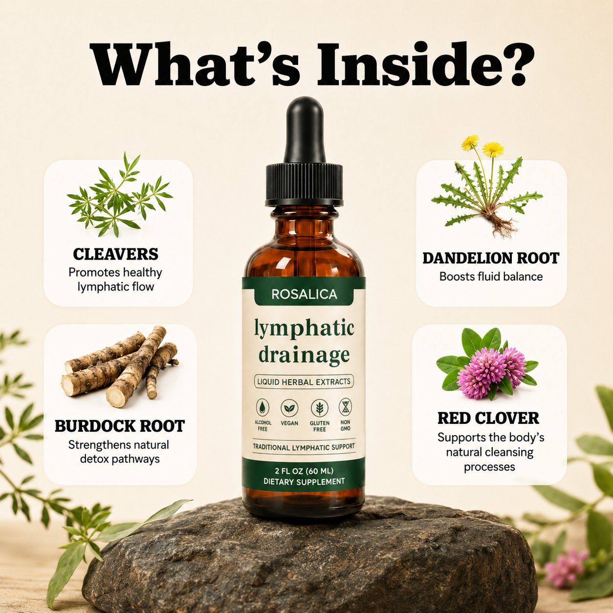 Rosalica™ Lymphatic Drainage Drops - Release Trapped Fluid