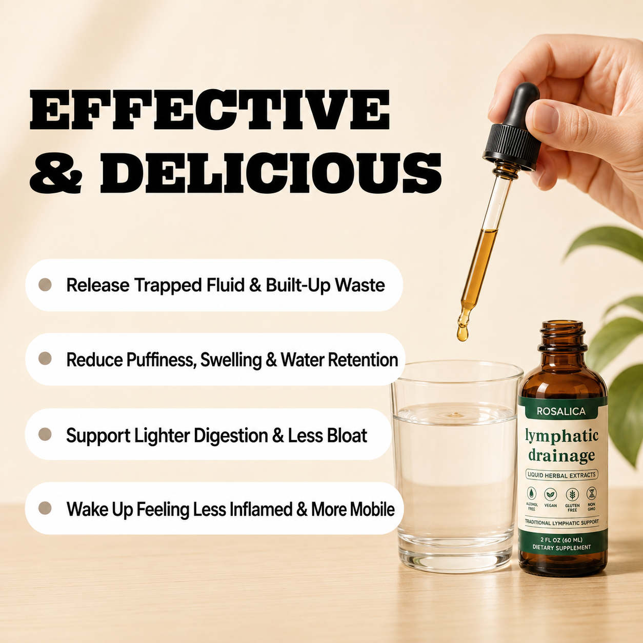 Rosalica™ Lymphatic Drainage Drops - Release Trapped Fluid