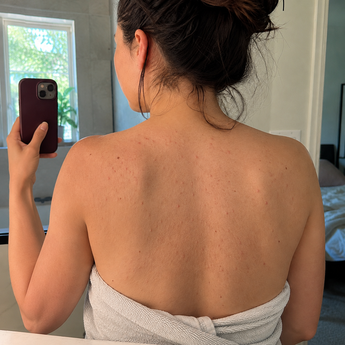 Smoother-looking body skin