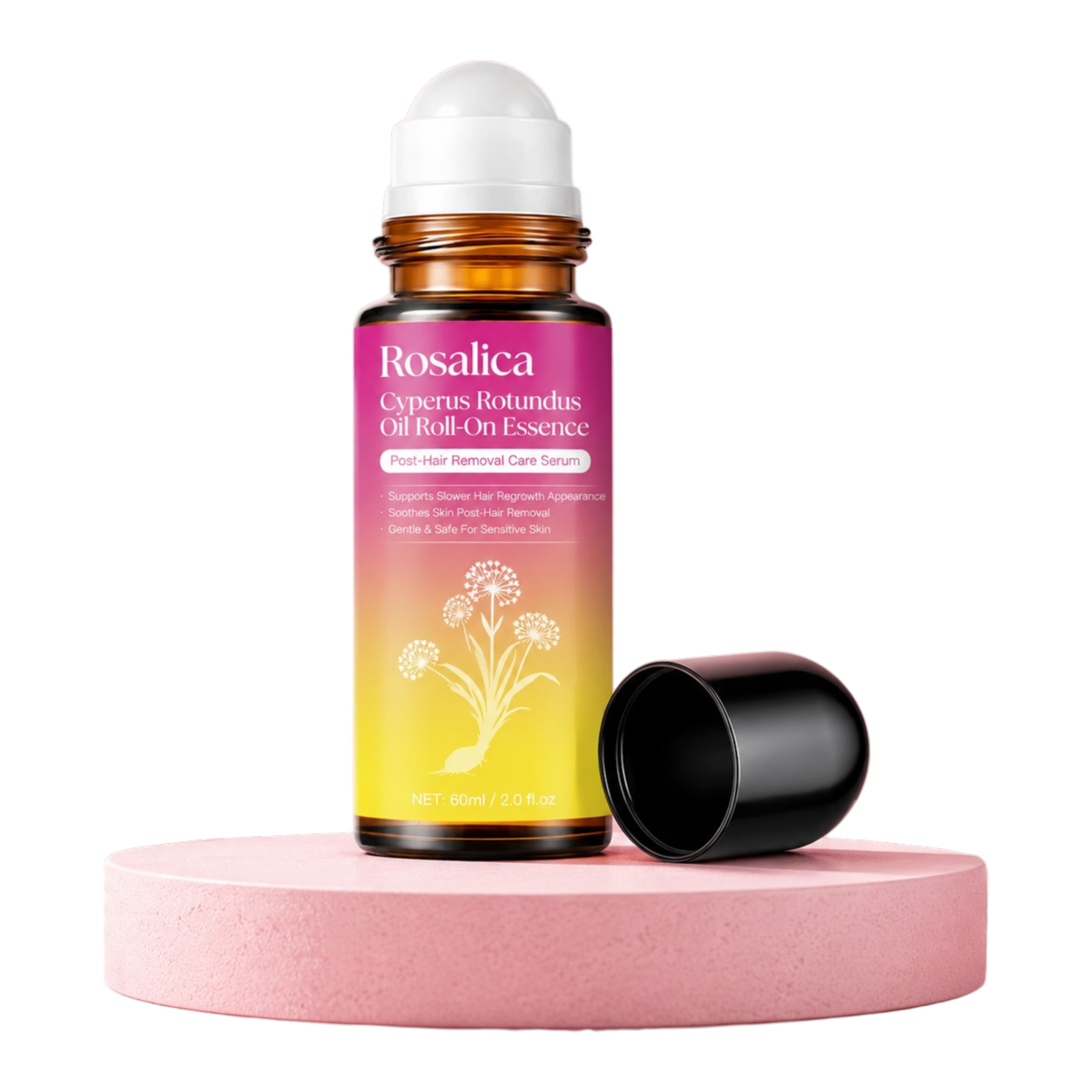 Rosalica Post-Removal Roll-On for smooth comfortable skin after hair removal